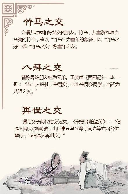 常識(shí)積累:古人的交友之道 常識(shí)積累:古人的交友之道